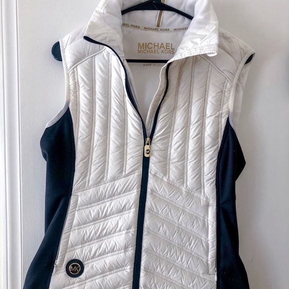 michael kors vest black